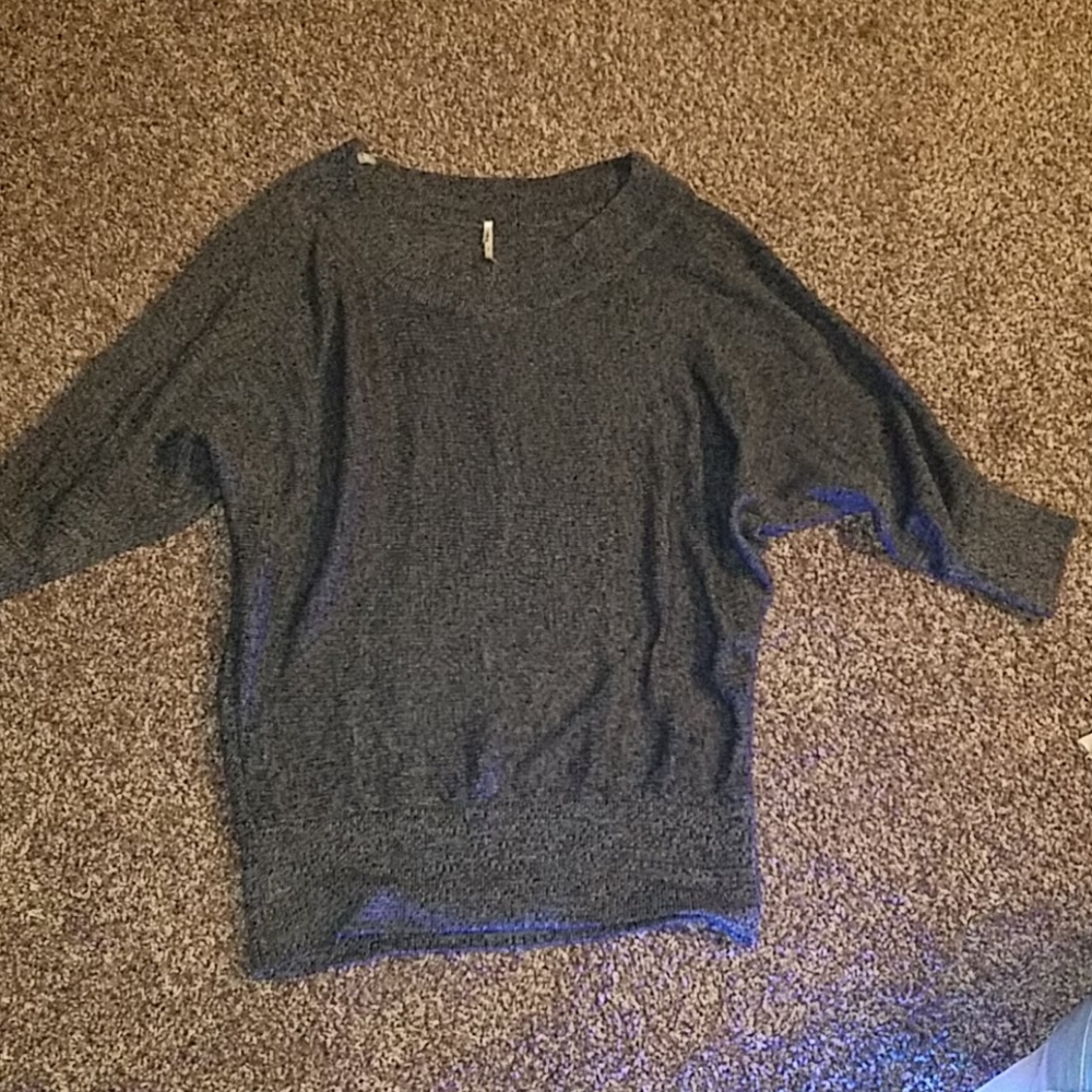 Black and grey sweater